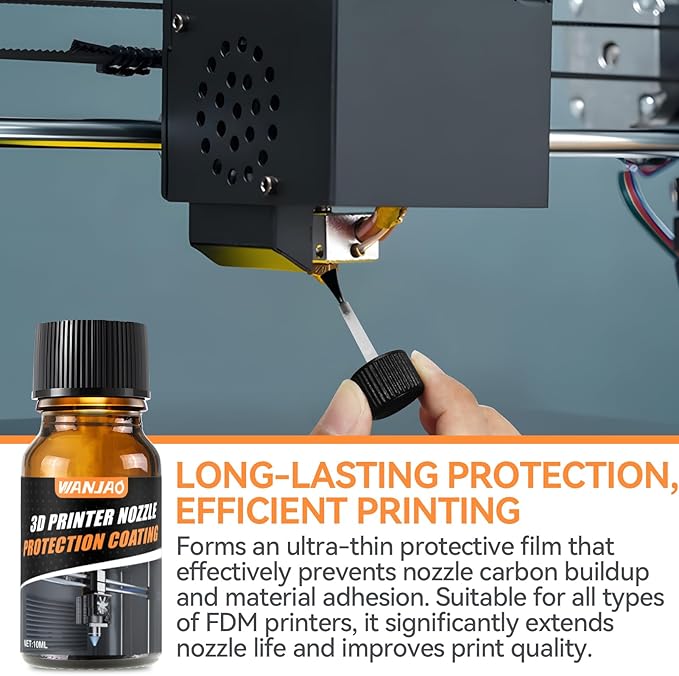 3D Printer Nozzle Protection Coating, 3D Printer Nozzle Cleaner High Temperature