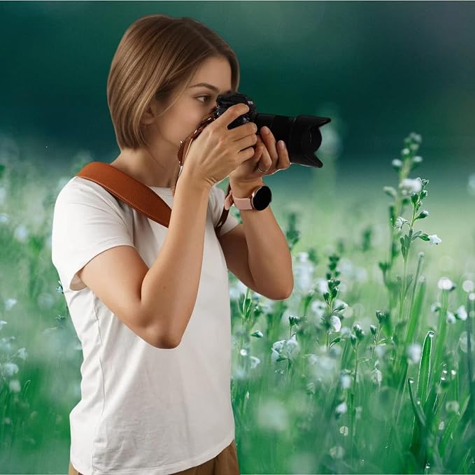 1.8”Wide Camera Strap, Fashionable PU Leather Camera Strap