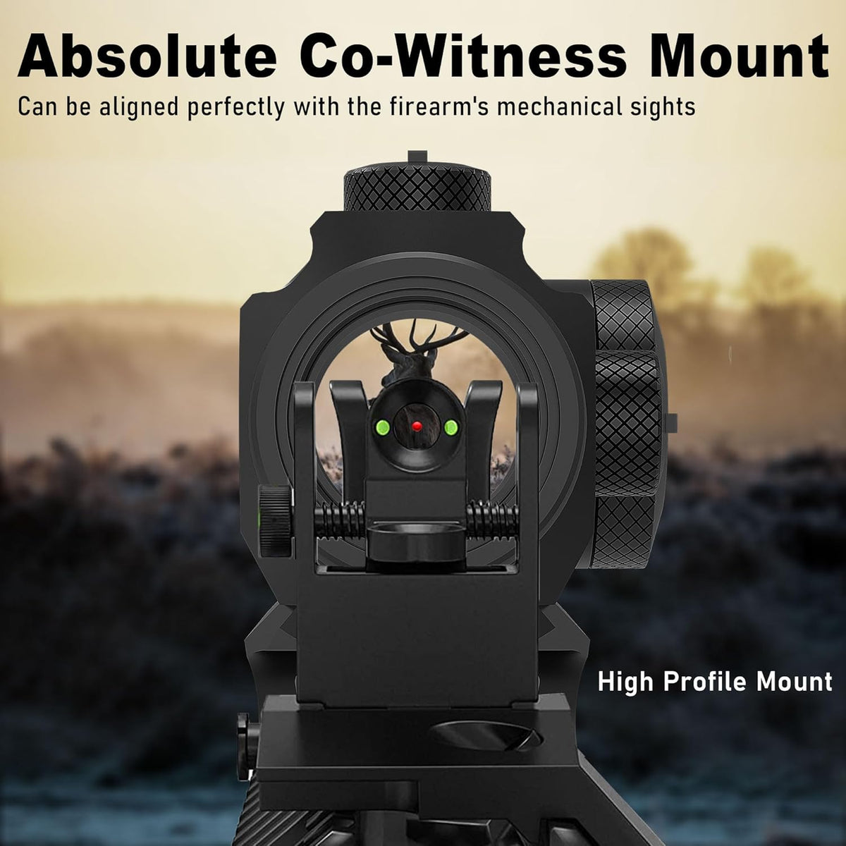 UUQ Compact Red Dot Sight - 2 MOA Shake Awake Optic with 11-Level Brightness | IPX7 Waterproof, 1000G Shockproof, Fits 20mm Rail