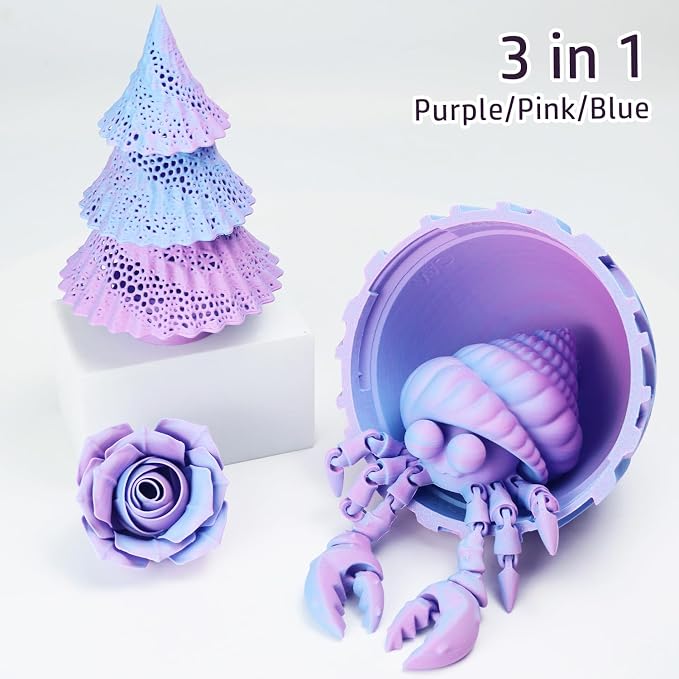 LOVOON Matte Tricolors PLA 3D Printer Filament Multi-Color Changing by Angle