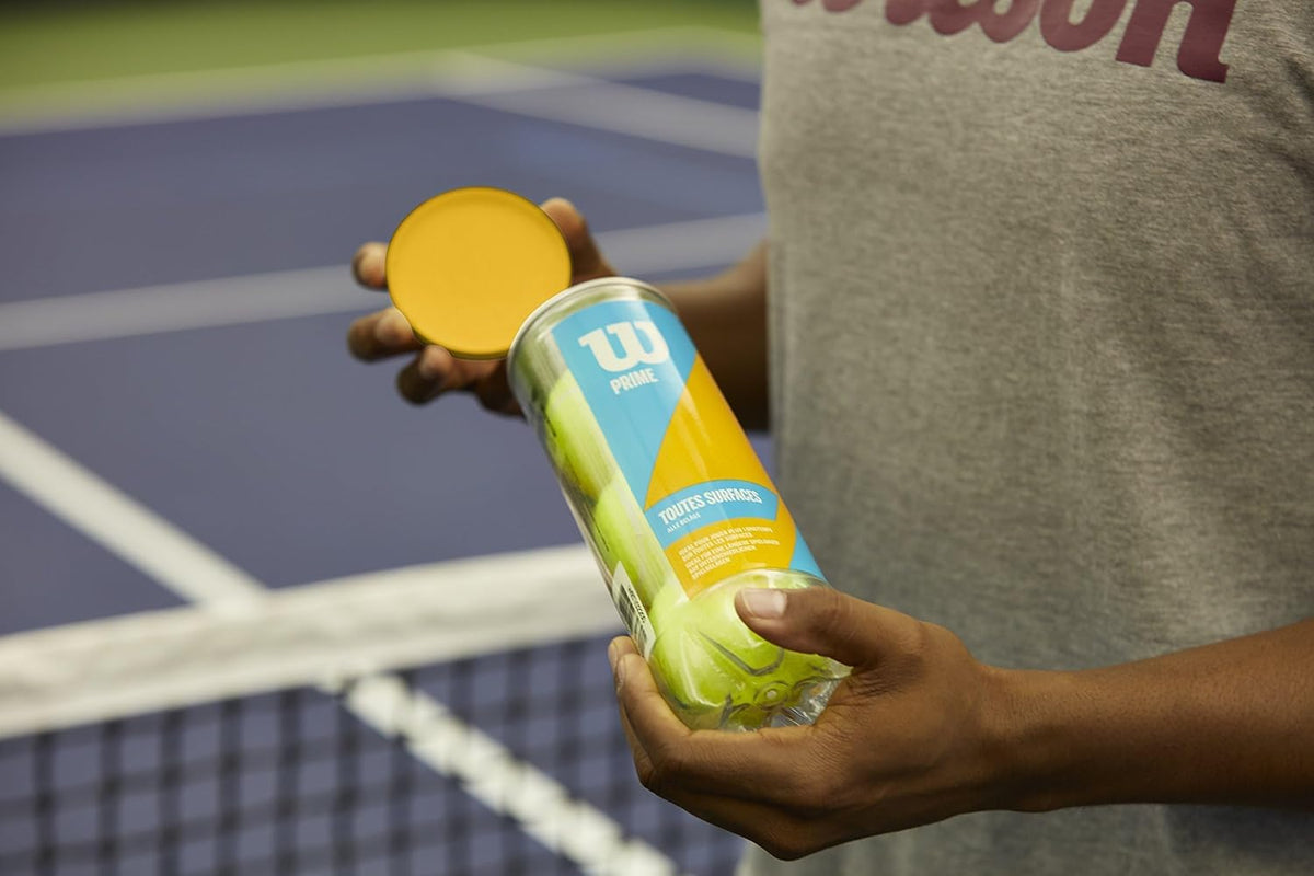 Wilson Prime All Court Tennis Balls - Durable Performance for All Surfaces | 3-Pack
