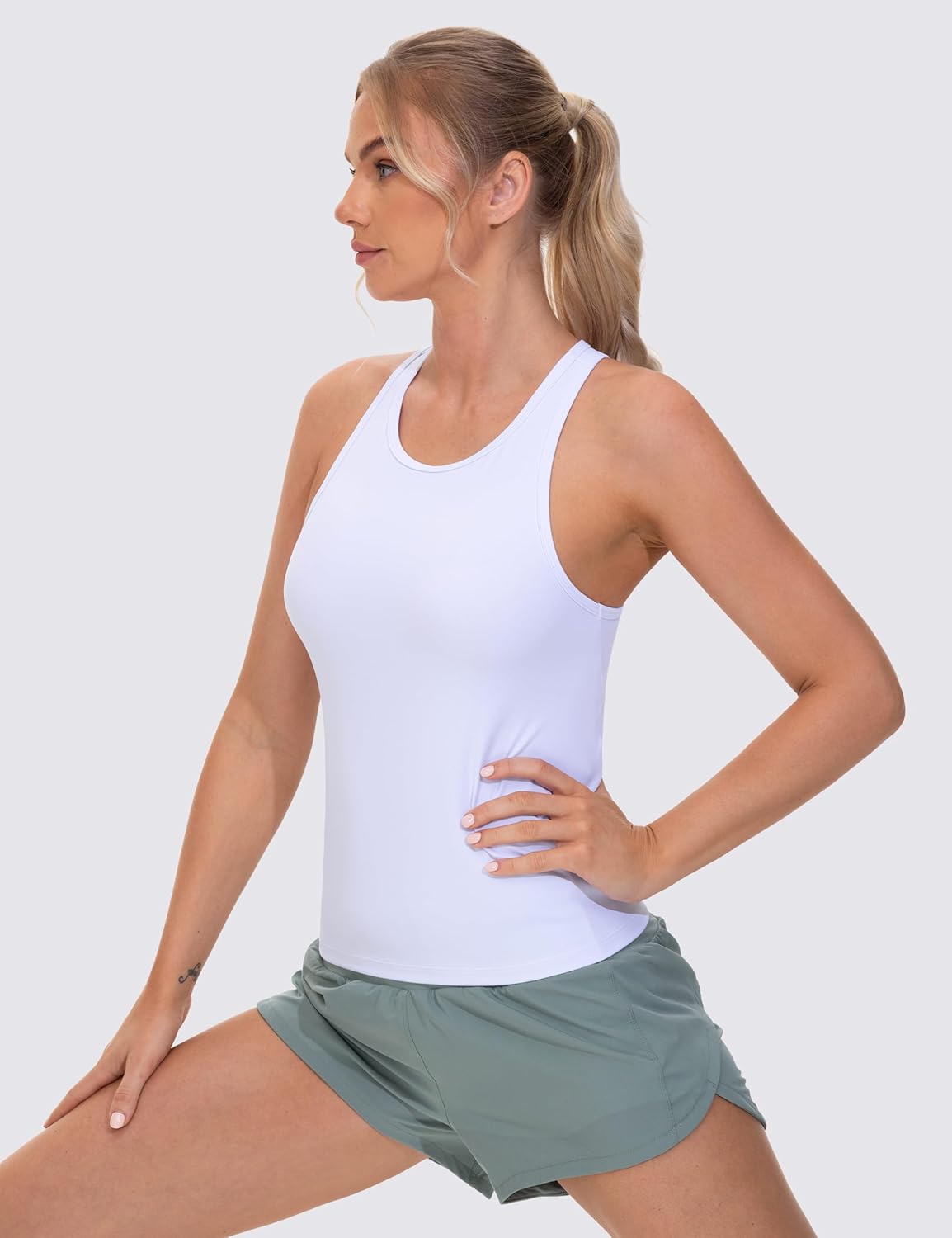 The Gym People Racerback Workout Tank Tops - Slim Fit Sleeveless Athletic Shirts for Women