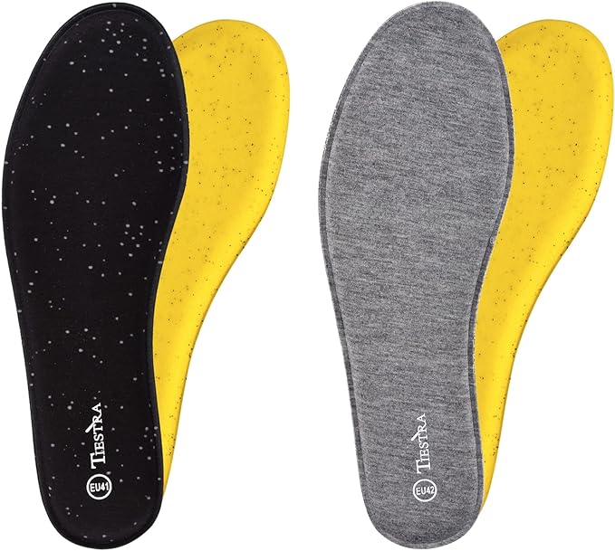 2 Pair -Shoe Inserts for Mens Memory Foam Insoles,Replacement Insoles for Work Boots Running Shoes, Cushion Shock Absorbing for Foot Pain Relief, Comfort Breathable Inner Soles 46EU,US13