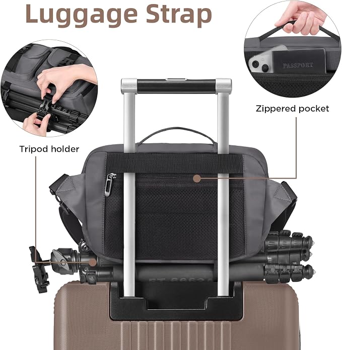 TAAOKA Camera Sling Bag, DSLR Camera Bag