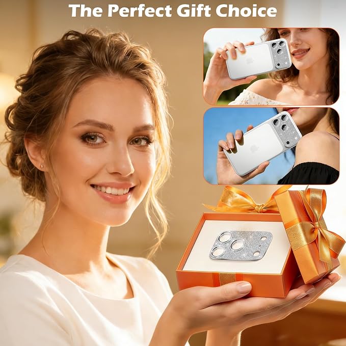 imluckies Compatible with iPhone 17 Pro Camera Lens Protector Bling, Ultra HD