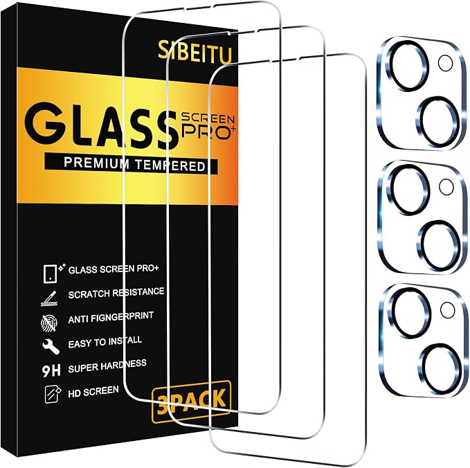 SIBEITU 3 Pack Screen Protector