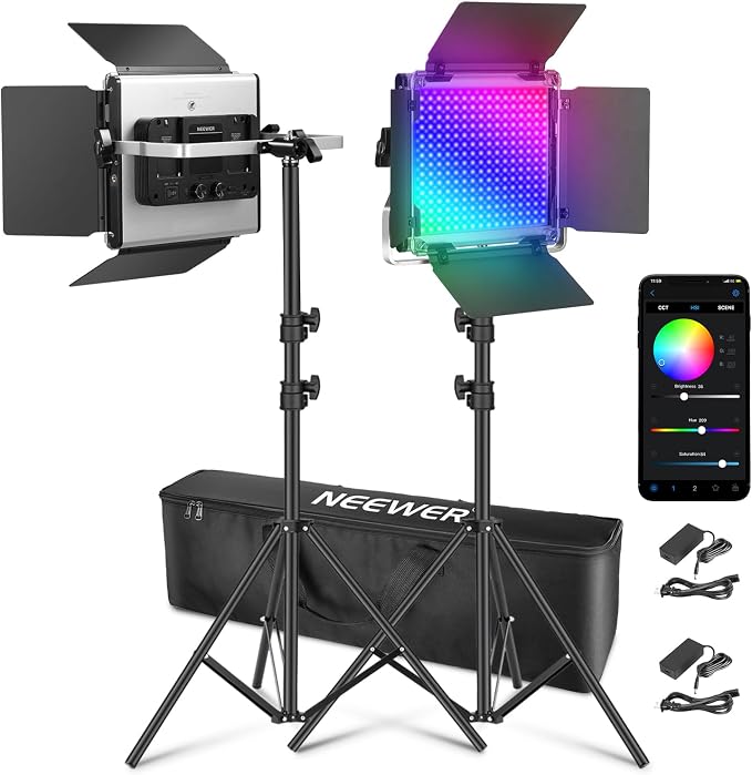 NEEWER Upgraded 660 PRO II RGB LED Video Light