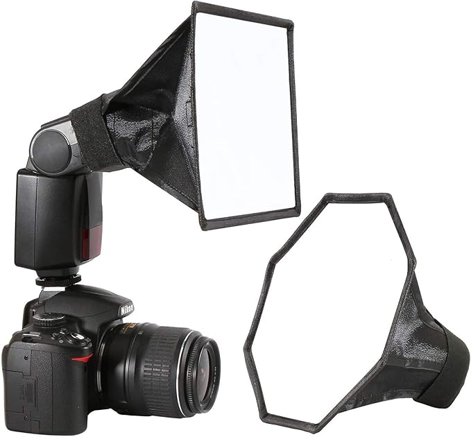 waka Flash Diffuser Light Softbox, Speedlight Softbox Collapsible