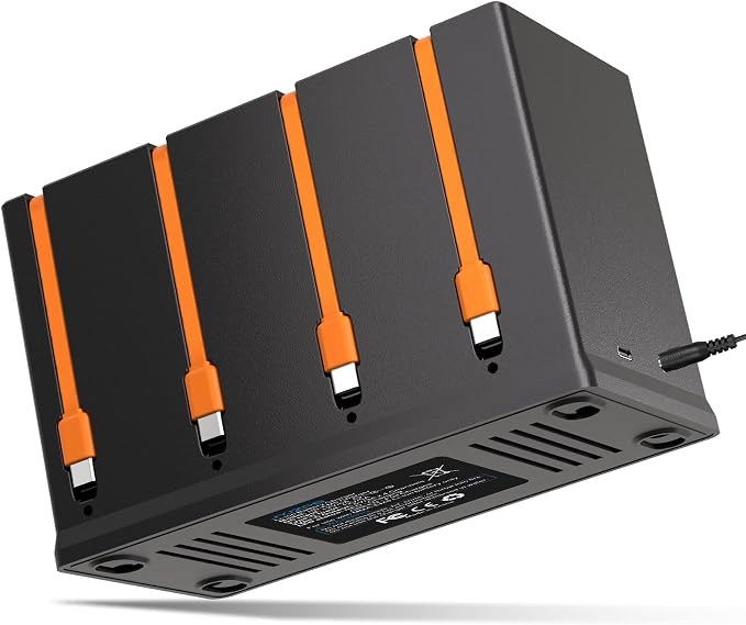 JYJZPB 4-Slot Battery Charging Station Compatible