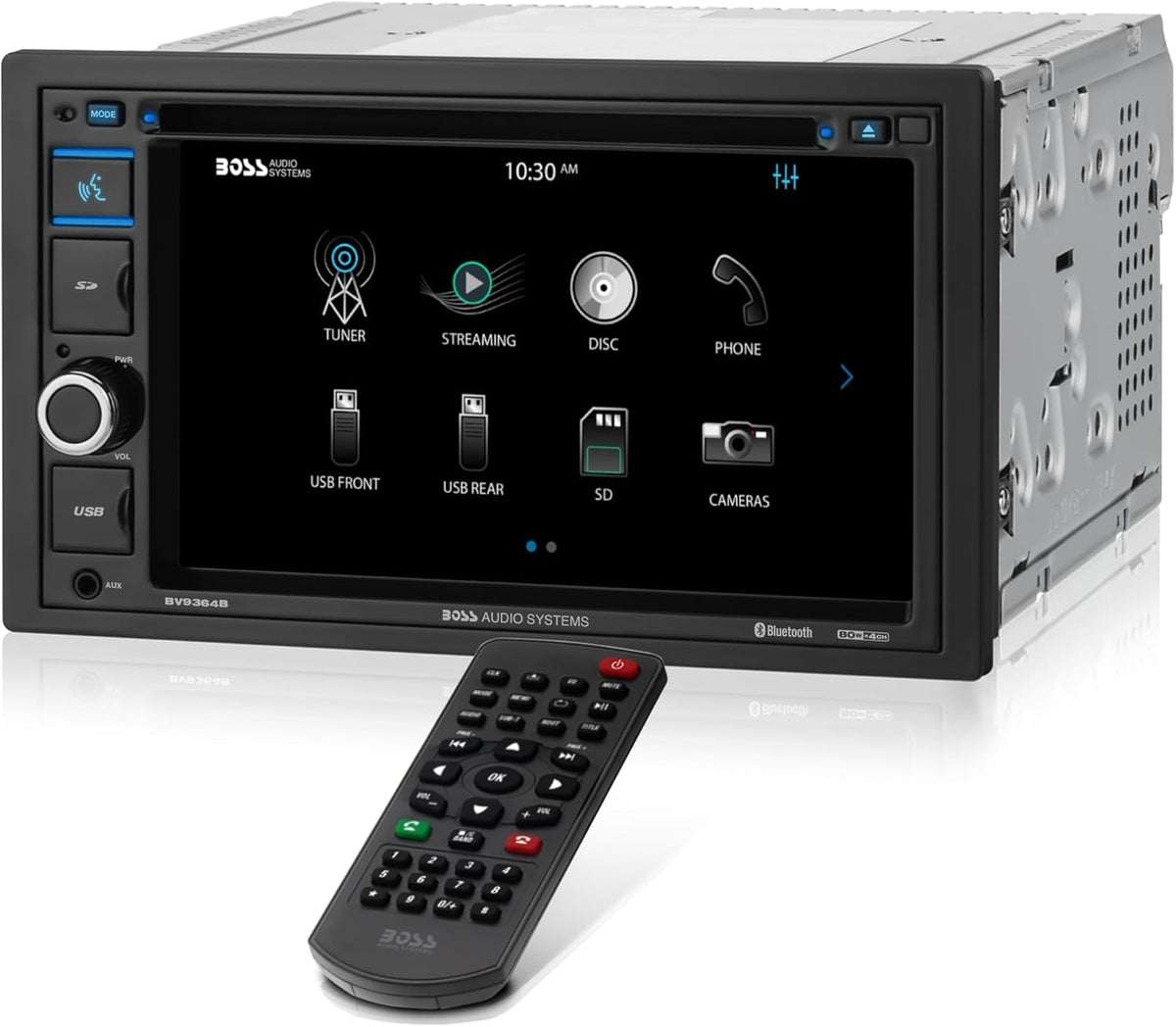 BOSS Audio Systems BV9358B Car Stereo – Wireless CarPlay Android Auto, Double Din, 7 Inch Touchscreen, Bluetooth, NO CD DVD Player, AM/FM Radio Receiver, A/V Input, USB