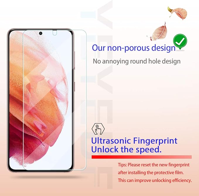 Galaxy S21 Plus HD Clear Tempered Glass Screen Protector + Camera Lens