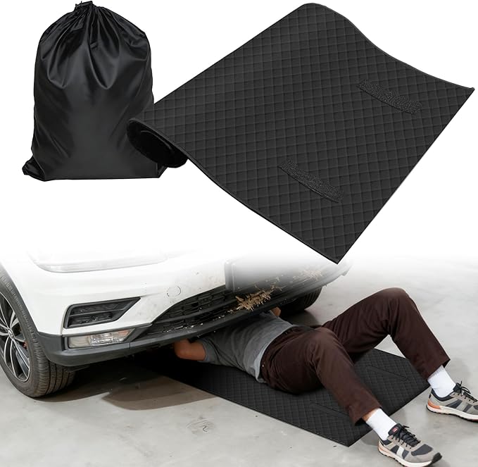 Rolling Creeper Mat,Under Car Repair Garage Mat, 58"X28",Made Available for Self-Driving Tour, Long-Haul Truck for Working On The Ground, Foldable Mechanics Mat for Low Clearance