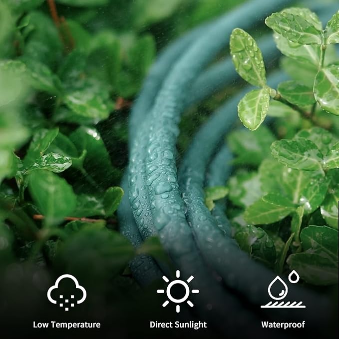 YOJOE Indoor Outdoor Extension Cord, 3 Prong 13A Weatherproof Power Cord, 16 Gauge Heavy Duty 6 ft Green Extension Cord for Garage, Garden and Home, 16/3 SJTW UL Listed