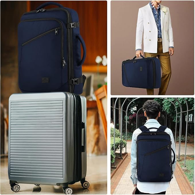 MATEIN Backpack for Travel, 27L Water Resistant Carry on Backpack Fits Overhead