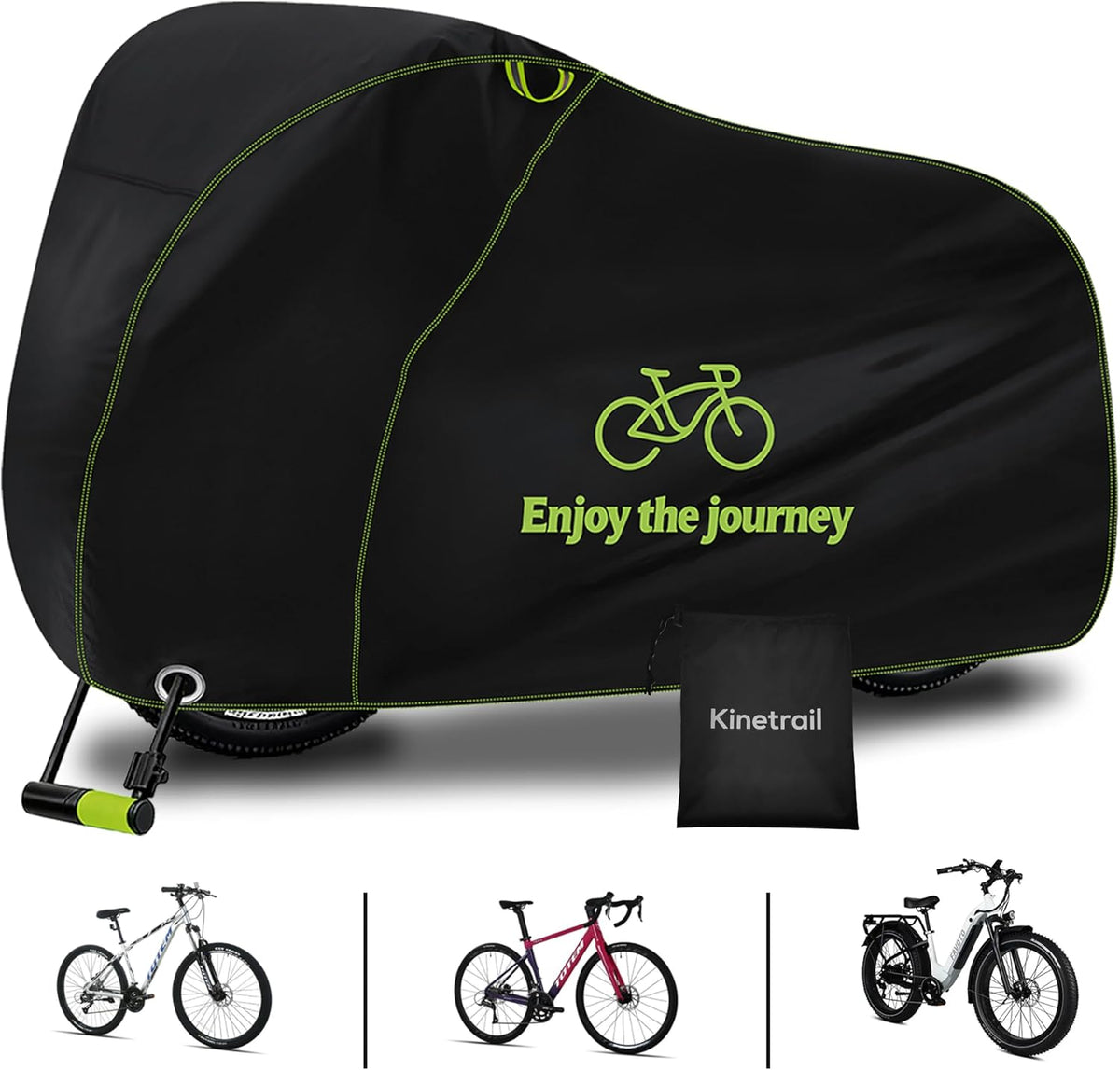 Skiennix Bike Cover - Waterproof Outdoor Protection for 1 Electric or Mountain Bike | UV & Dust Resistant