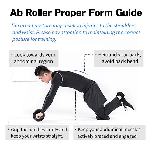 FEELCAT Convertible Ab Wheel Roller,Abs & Core Workout, Exercise Wheel with Knee Pad, Double Wheel Set with Dual Fitness Strength Training Modes at Gym or Home (Red Double Wheel)