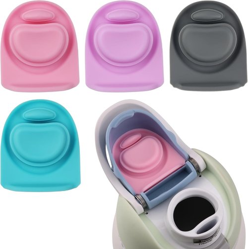 Joshey Rubber Seal Replacement Stoppers - 4 Pack Compatible with Owala Freesip Bottles | Multi-Color Silicone Gaskets