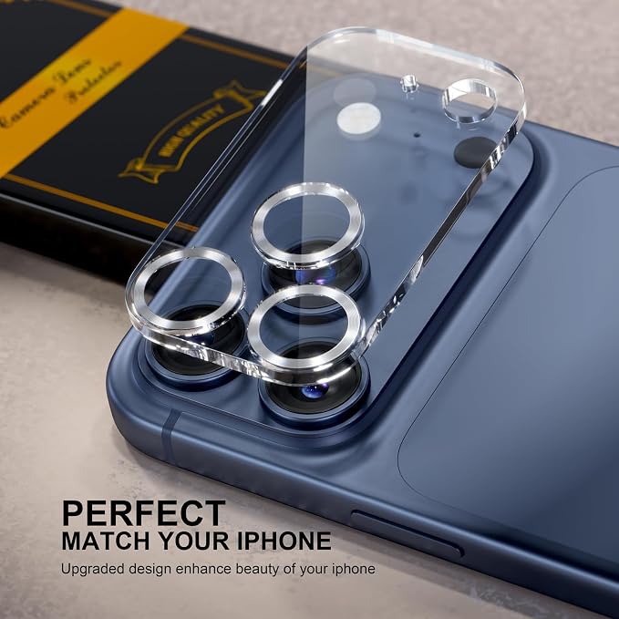 for 6 Pack iPhone 17 Pro Camera Lens Protector 9H Tempered Glass Camera Screen