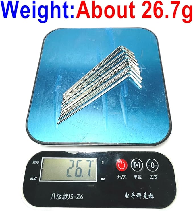 10pcs 2mm Ball End Allen Wrench sets,2mm Hex Key Wrench set,2mm ball end Hex Driver allen key Door Key L Shaped hex wrench set with Long Arm 95mm lengh.2mm ball end hex wrench