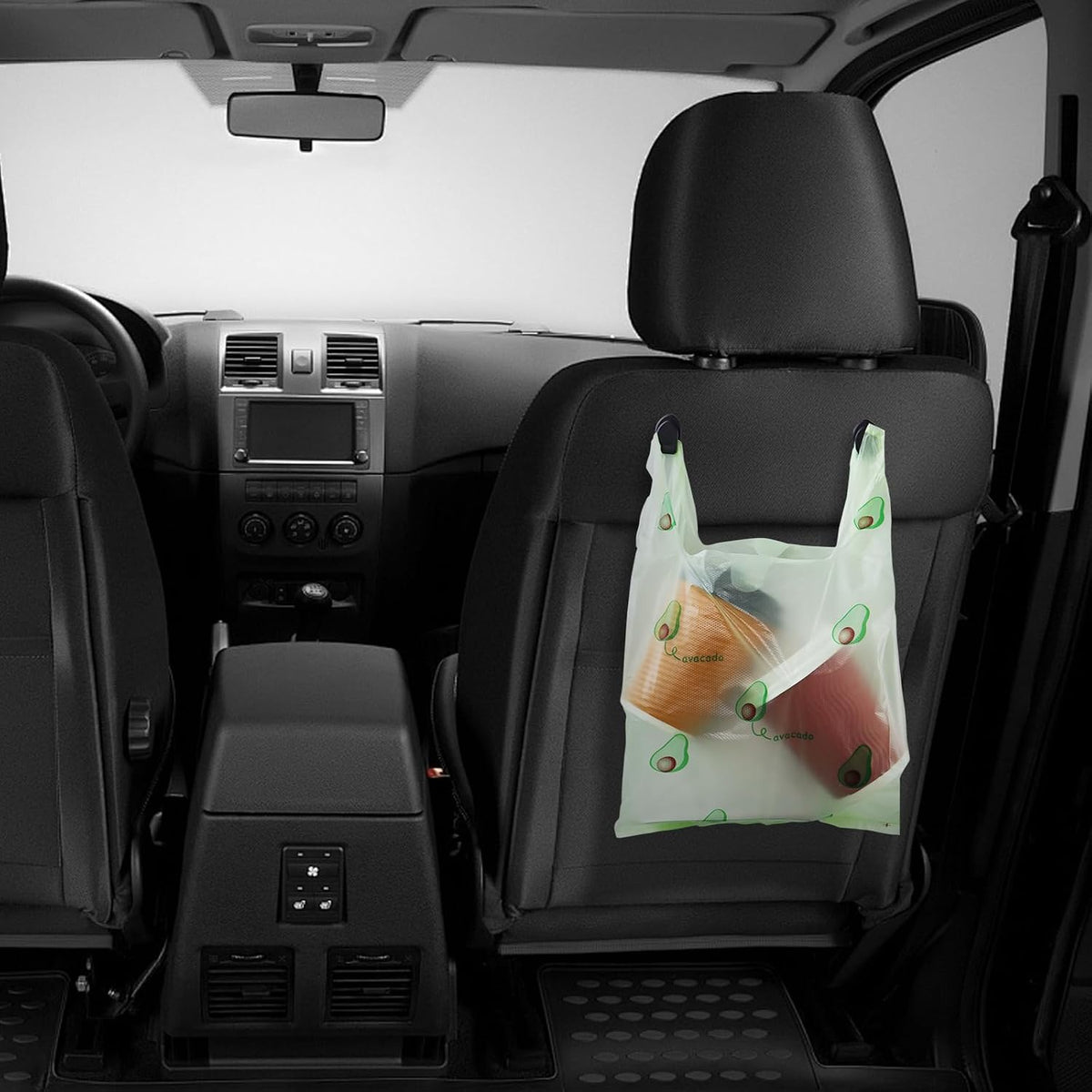 Car Trash Bag Hanging Disposable Car Garbage Bag Pack of 200 Small Auto Trash Bag for Car with 4 Hook for Car Kitchens Bedrooms Offices During Travel and Camping (Green)