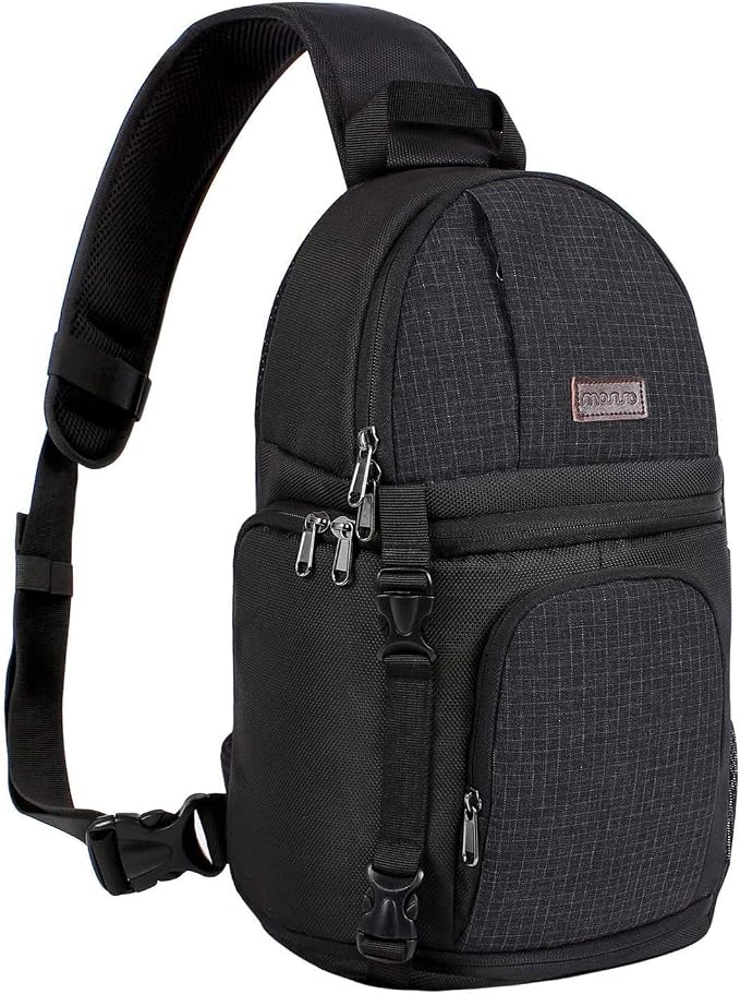 MOSISO Camera Sling Bag, DSLR/SLR/Mirrorless Camera Case Shockproof Photography