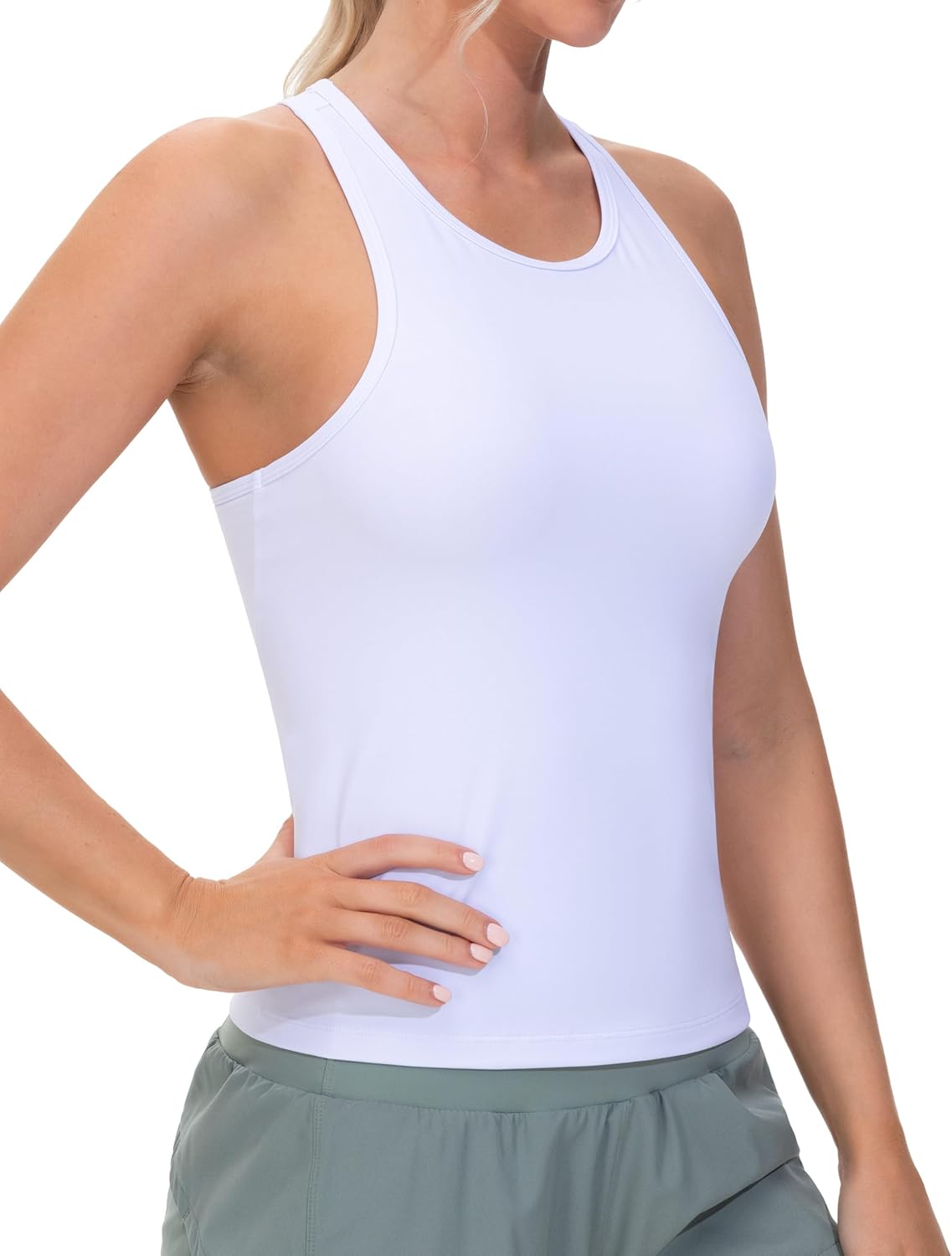 The Gym People Racerback Workout Tank Tops - Slim Fit Sleeveless Athletic Shirts for Women