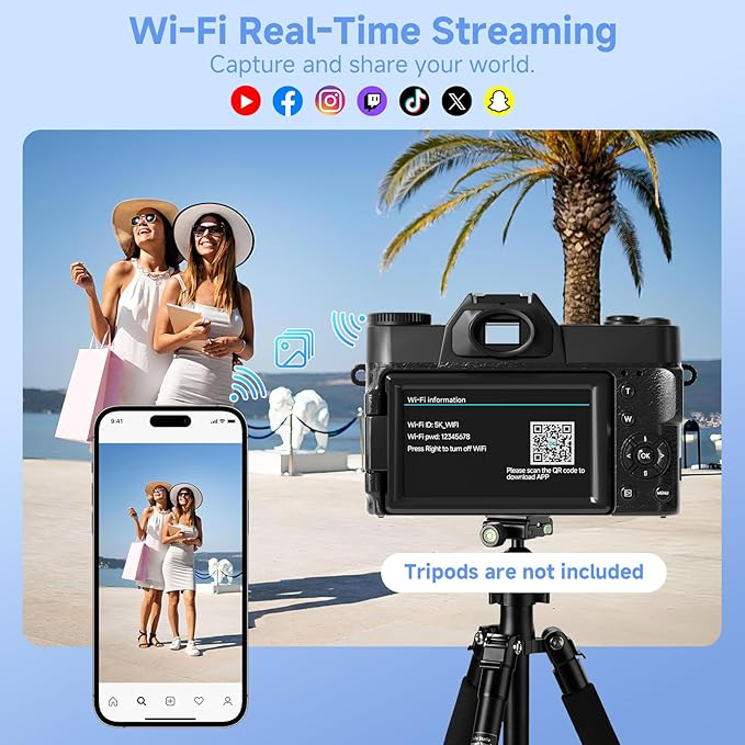 Digital Camera, UHD 75MP 5K Digital Cameras