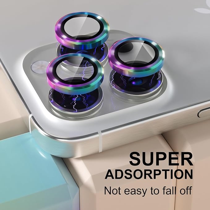 Misea Compatible for iPhone 16 Pro/iPhone 16 Pro Max Camera Lens Protector