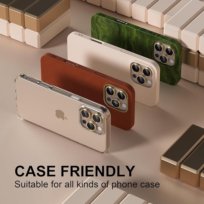 Misea Compatible for iPhone 16 Pro/iPhone 16 Pro Max Camera Lens Protector