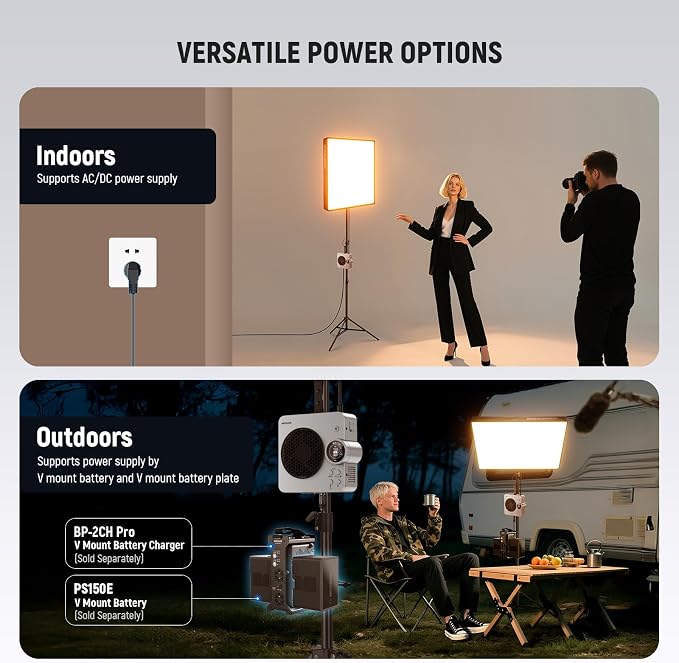NEEWER Pro 200W Flexible LED Video Light, Studio RGB Panel Light Mat Kit