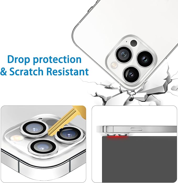 3 Pack Dengduoduo Tempered Glass Camera Lens Protector