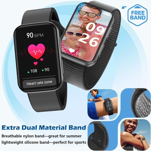 MorePro Smart Fitness Tracker - Advanced Health Monitoring Smartwatch for Active Lifestyles