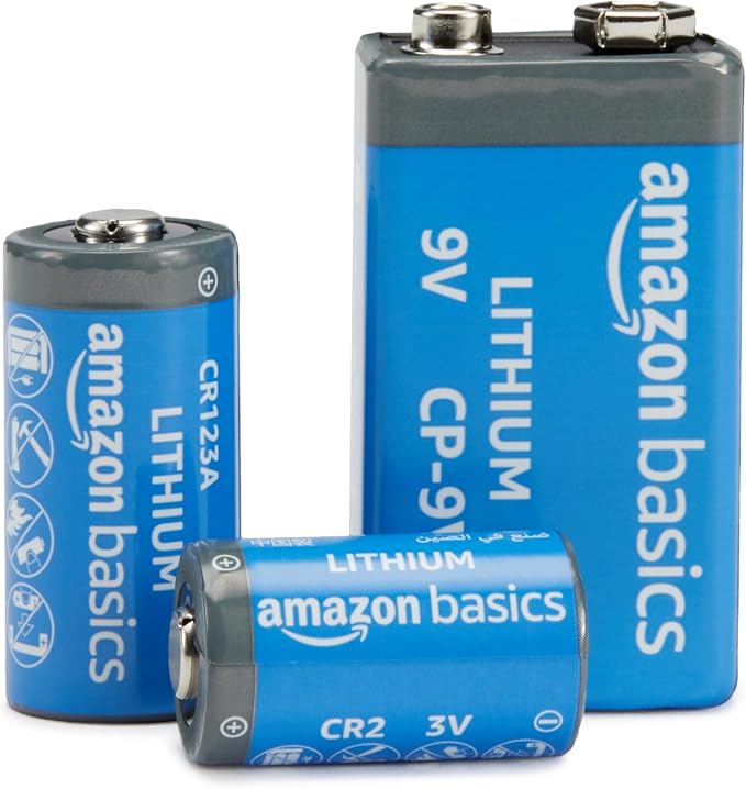 Amazon Basics 12-Count Non-Rechargeable CR2 Lithium Batteries, 3 Volt, Long
