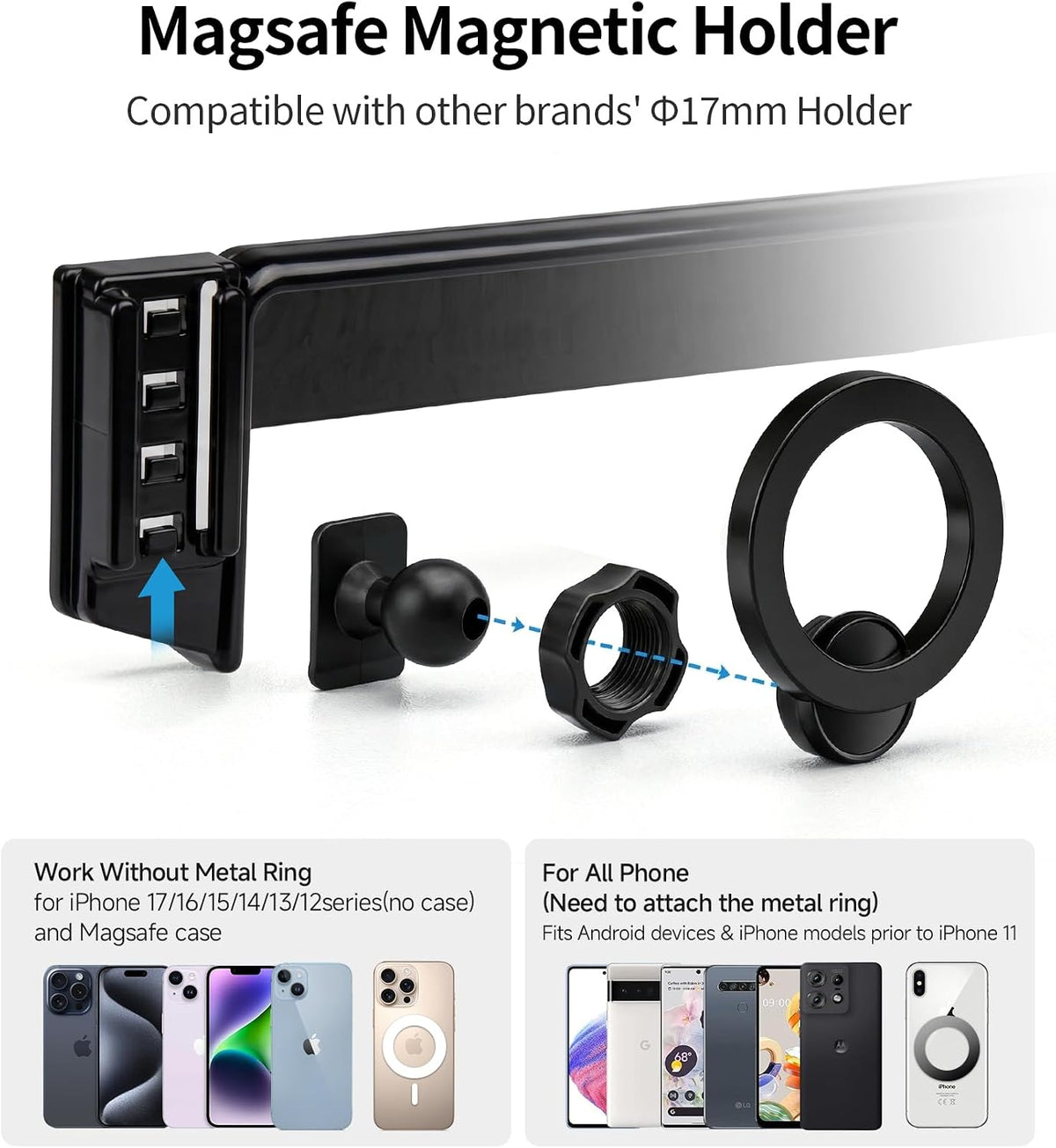 Car Phone Holder for Honda CR-V/HR-V/CRV 2023-2026 Accessories, 7/9" Screen