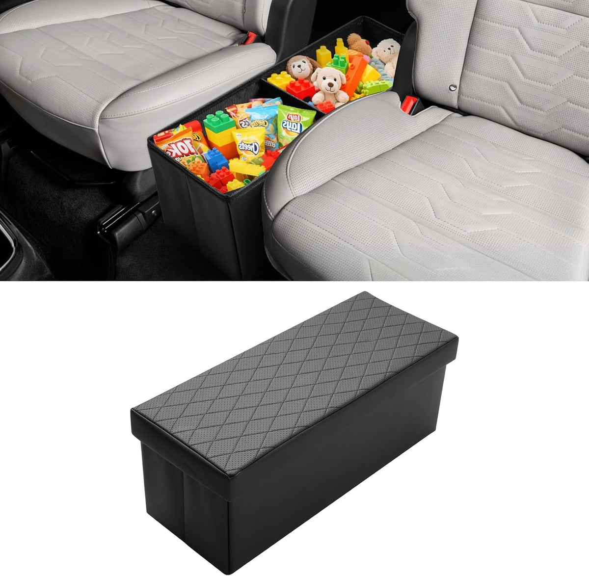 Shademax Car Seat Organizer for Kia Telluride 2020-2025 2026 Accessories, Telluride Backseat Organizer Car Console Organizer for Kids Toys, Baby Supplies, Dog Toys, Snack Organizer, Travel Storage Box