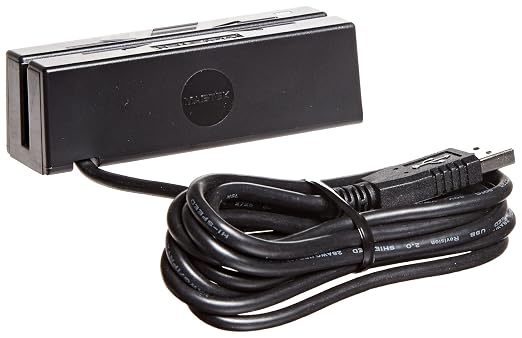 MagTek 21040140 SureSwipe Dual Head Triple Track USB HID Magnetic Stripe Reader