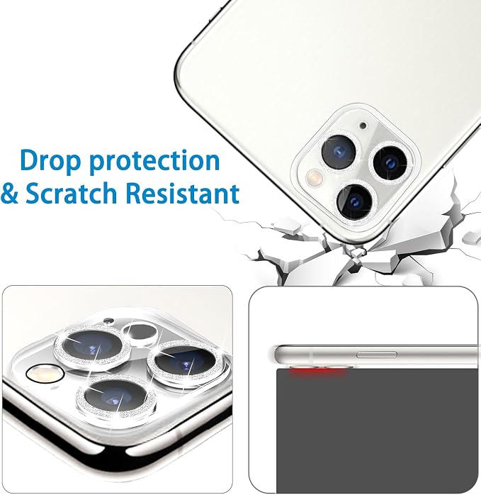 3 Pack Dengduoduo Tempered Glass Camera Lens Protector