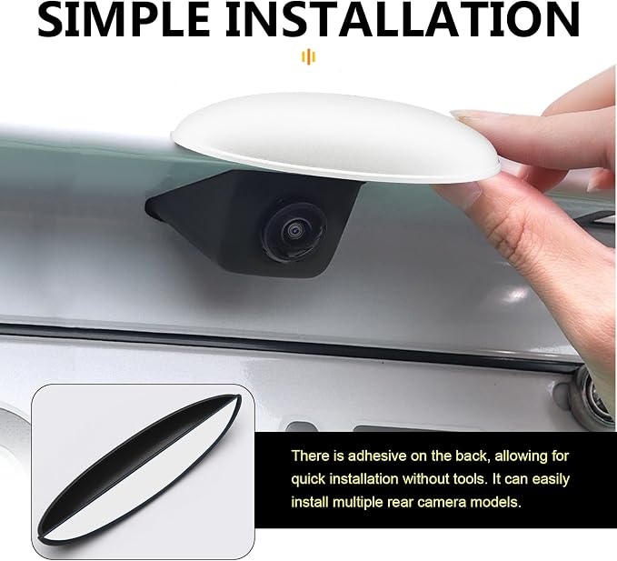 Car Rear View Camera Anti-Rain Cover, ABS Reversing Camera Protection
