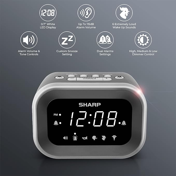 Sharp Big Bang Super Loud Alarm Clock