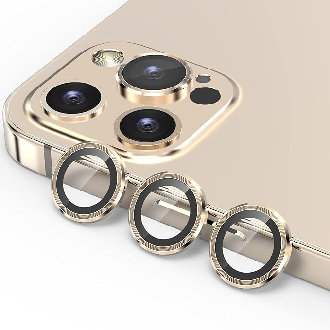 YWXTW Aluminum Alloy Tempered Glass Camera Circle Cover