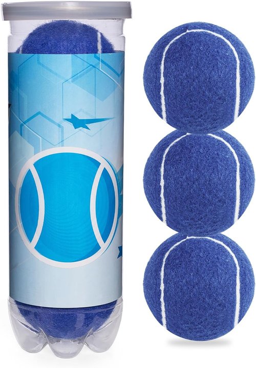 High-Visibility Tennis Balls by [Brand Name] - Durable, High Elasticity Training Balls for Beginners | 3/4 Pack for Dogs & Courts