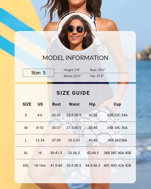 Daci Tankini Swimsuits for Women - Tummy Control Two-Piece Bathing Suit with Sporty Pockets | 2026 Blouson Design