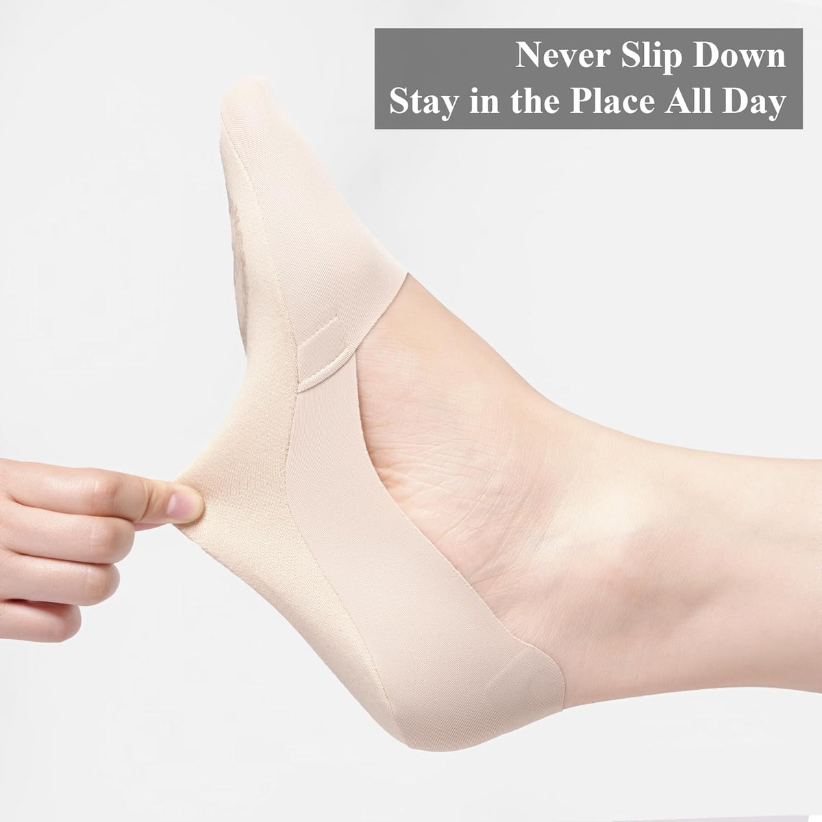 Skiennix No Show Socks - Women's Lightweight Nylon Non-Slip Invisible Liner - 6 Pairs