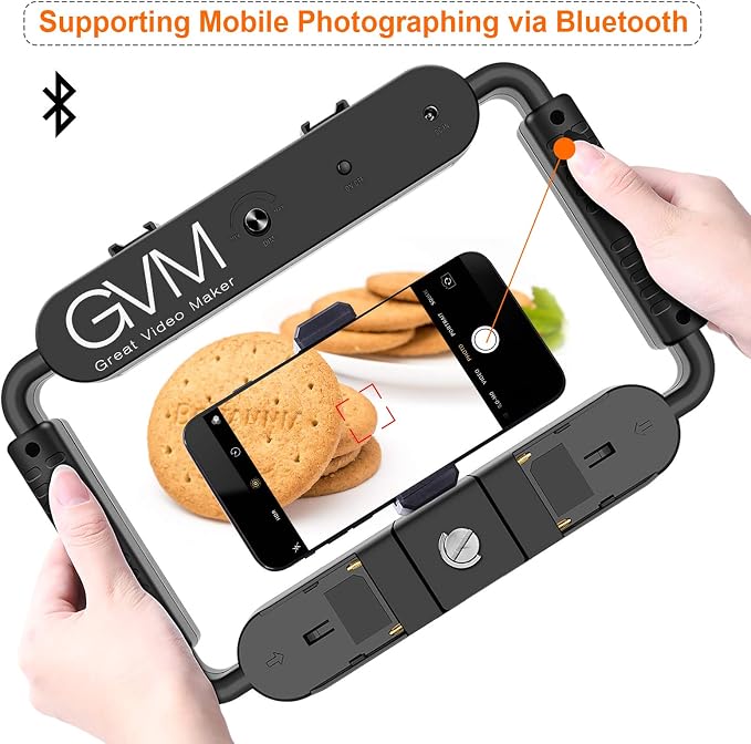 GVM Great Video Maker LED Ring Light 5600K Selfie Light, Smartphone Video Rig &