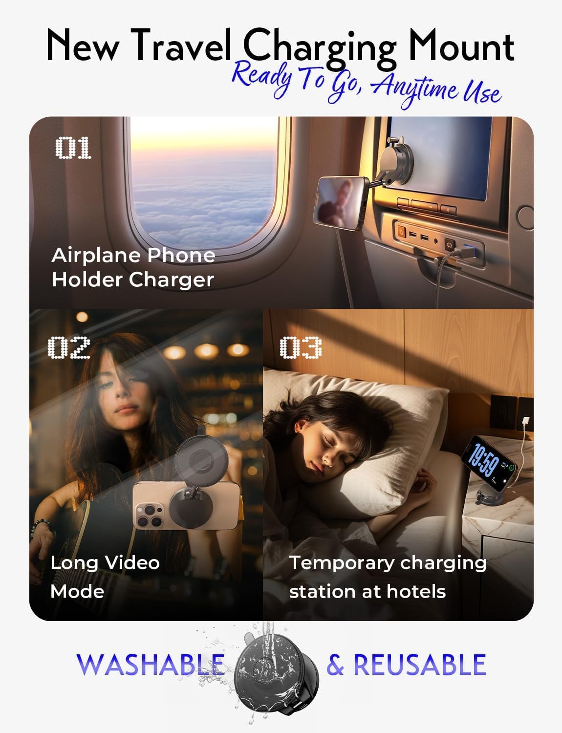 LISEN 15W Magsafe Car Mount Charger for iPhone 18 Pro Max, Magnetic Wireless Car Charger, Suction Phone Mount, Vacuum Magnetic Phone Holder for Carfor iPhone 18 Pro Max 17 16 15 14 13 12 Samsung Pixel