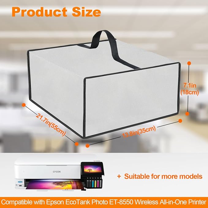 Printer Dust Cover for Epson, Anti-Static Waterproof Dustproof Cover Heavy Duty