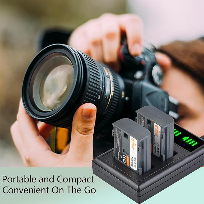 Pickle Power NB-2L NB-2LH Battery 2 Pack and LED Dua Charger