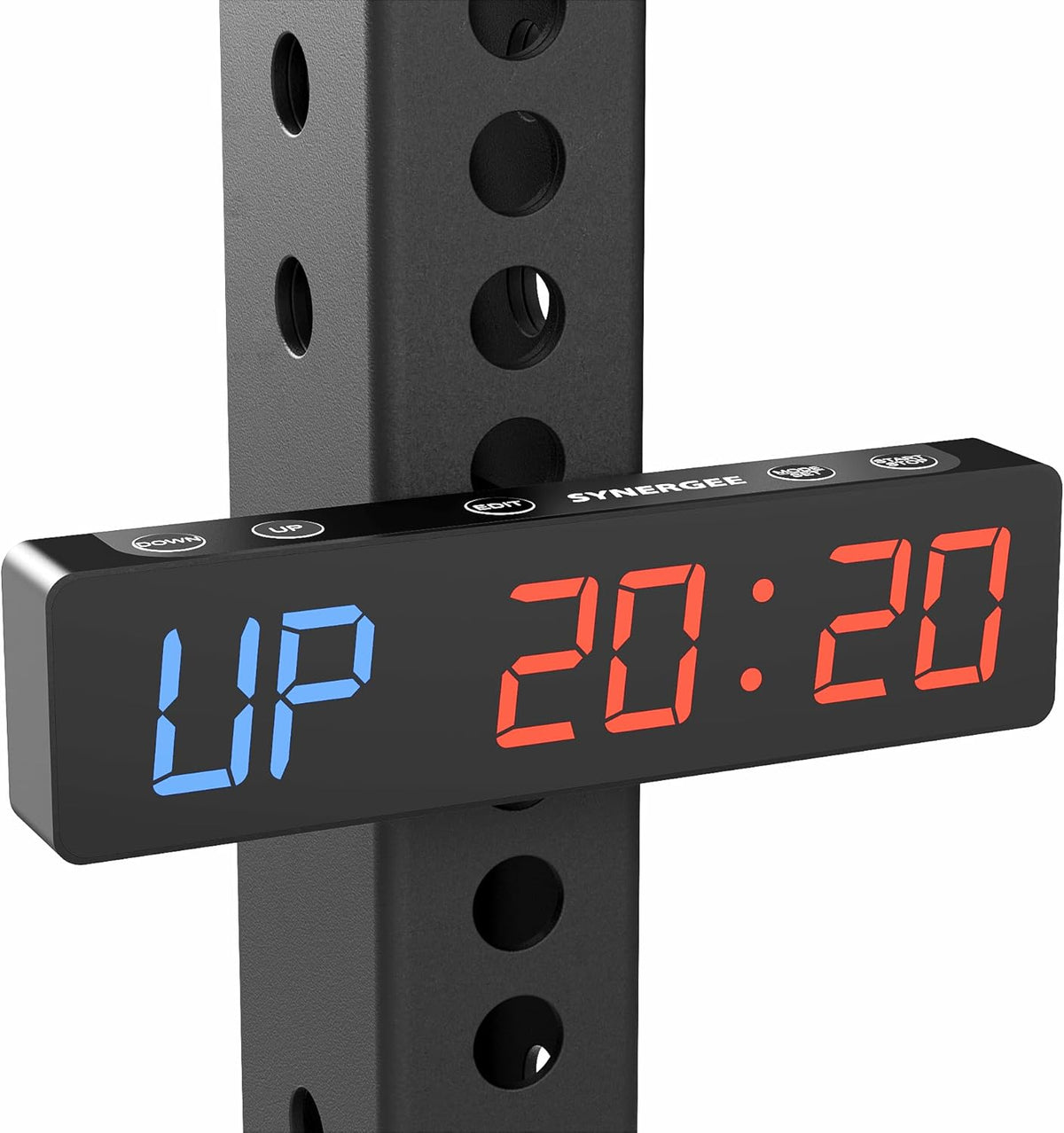 Synergee Magnetic Gym Timer Clock - LED Display, 30-Hour Battery, Built-in Magnet | Ideal for Home & Garage Workouts