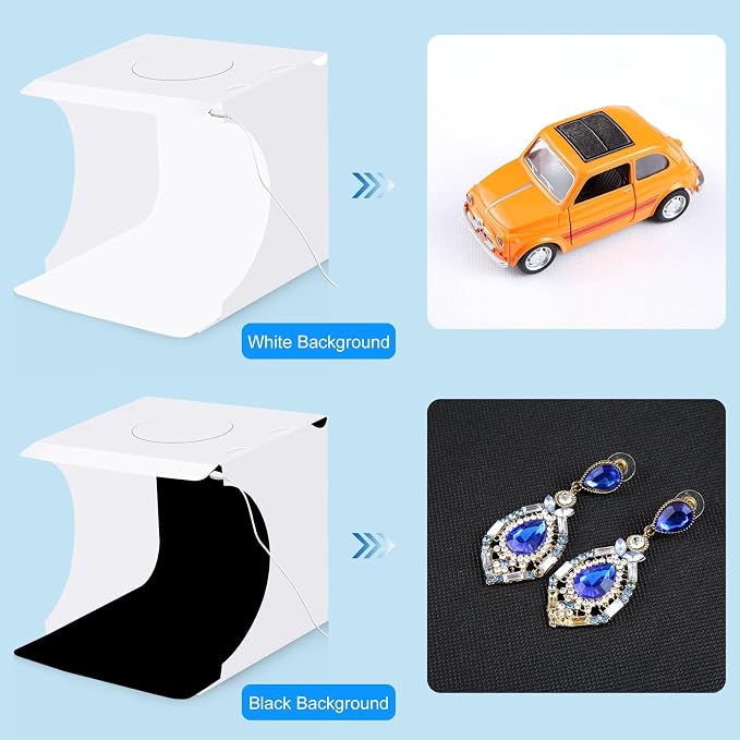 Portable Photo Light Box 10 Inch, Folding Photography Studio Tent