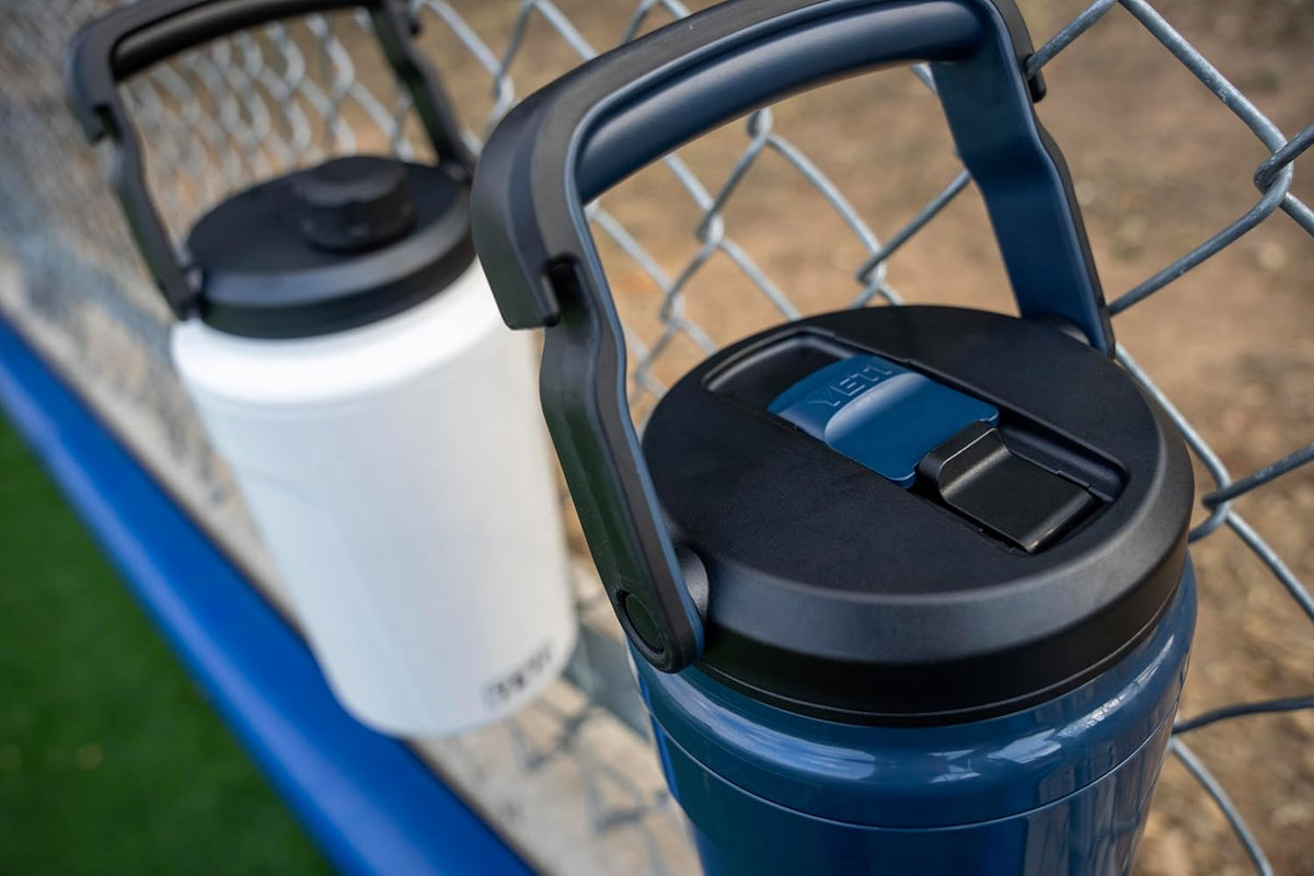 YETI Silo Half Gallon Insulated Water Jug - Lightweight, Leakproof Sports Bottle with Straw Cap & Fence Hook - Navy